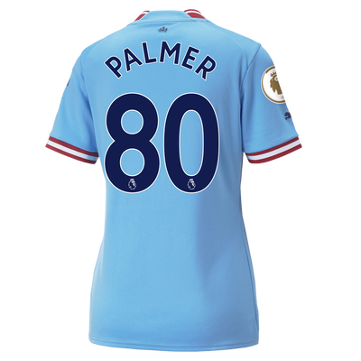 Women's Manchester City Home Jersey 2022/23 with PALMER 80 printing