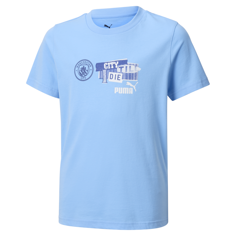 MCFC LW KIDS FTBLNRGY TEE - team light blue