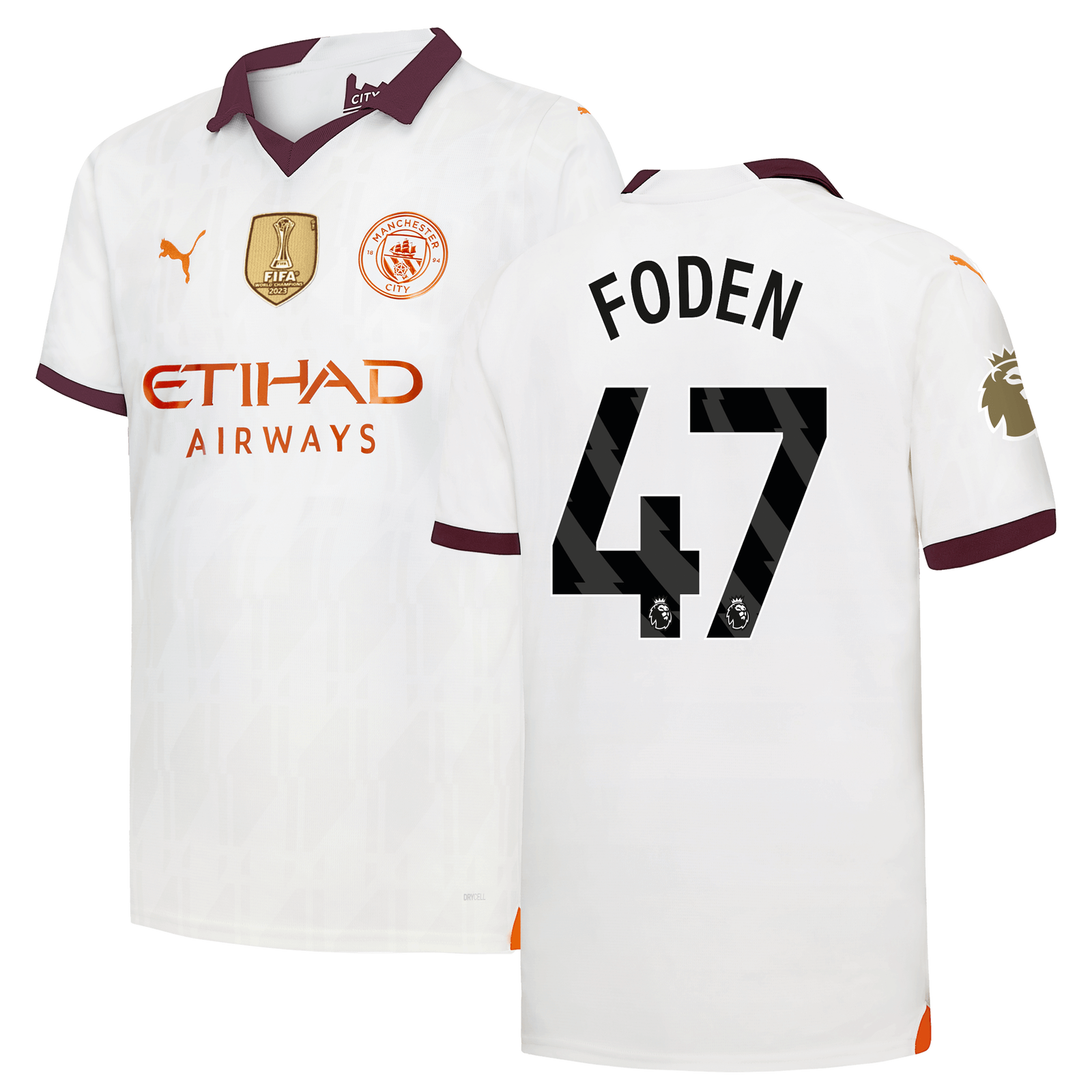 Manchester City Away Jersey 2023/24 with FODEN 47 printing