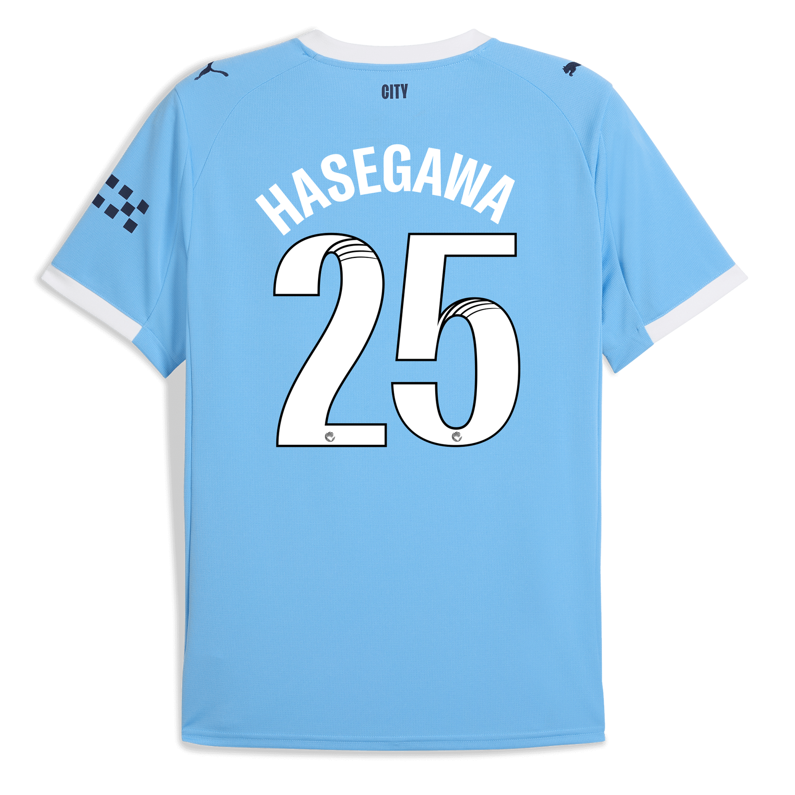 Manchester City Home Jersey 2025/26 With HASEGAWA 25