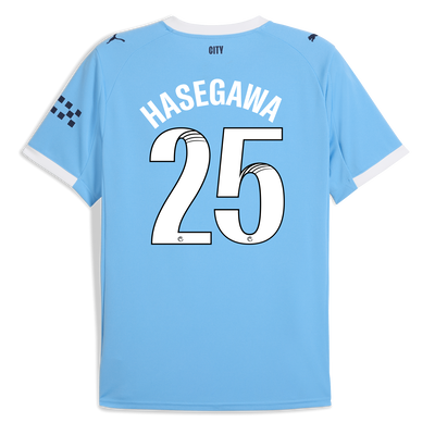 Manchester City Home Jersey 2025/26 With HASEGAWA 25 Printing