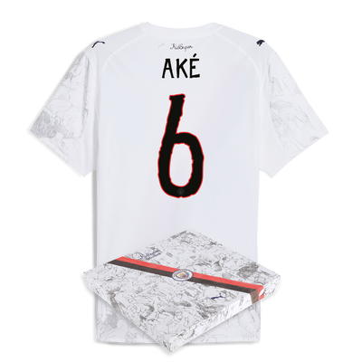 Manchester City KidSuper Authentic Trikot 2025/26 mit AKÉ 6 Bedruckung in Geschenkbox