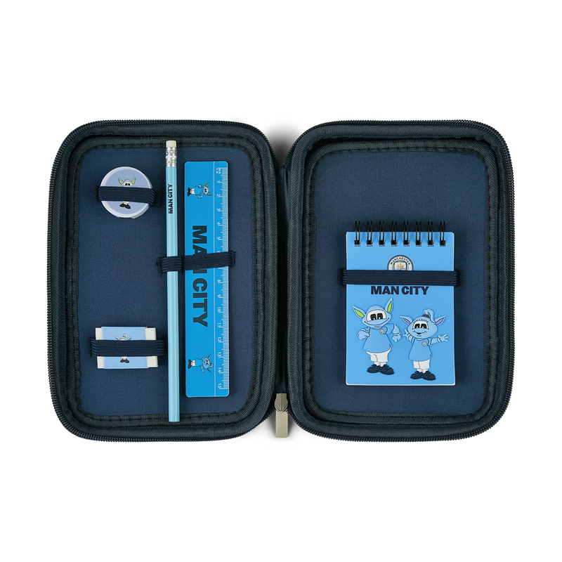 MCFC FW MASCOT PENCIL CASE SET - blue