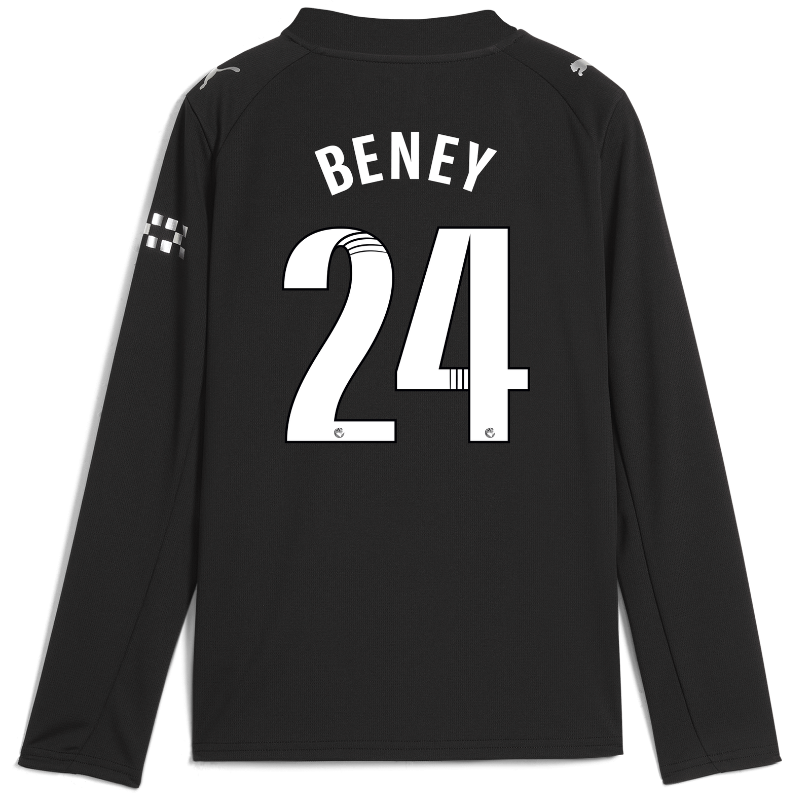 Kids' Manchester City Away Jersey 2025/26 Long Sleeve With