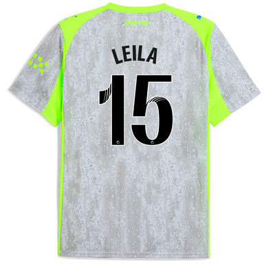 Camiseta Manchester City Tercera 2025/26 con estampado de LEILA 15 Printing