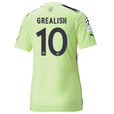 Women's Manchester City Third Jersey 2022/23 with GREALISH 10 printing