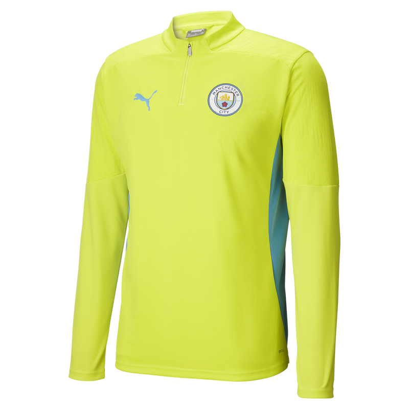 MCFC TR MENS TRAINING 1/4 ZIP TOP - yellow