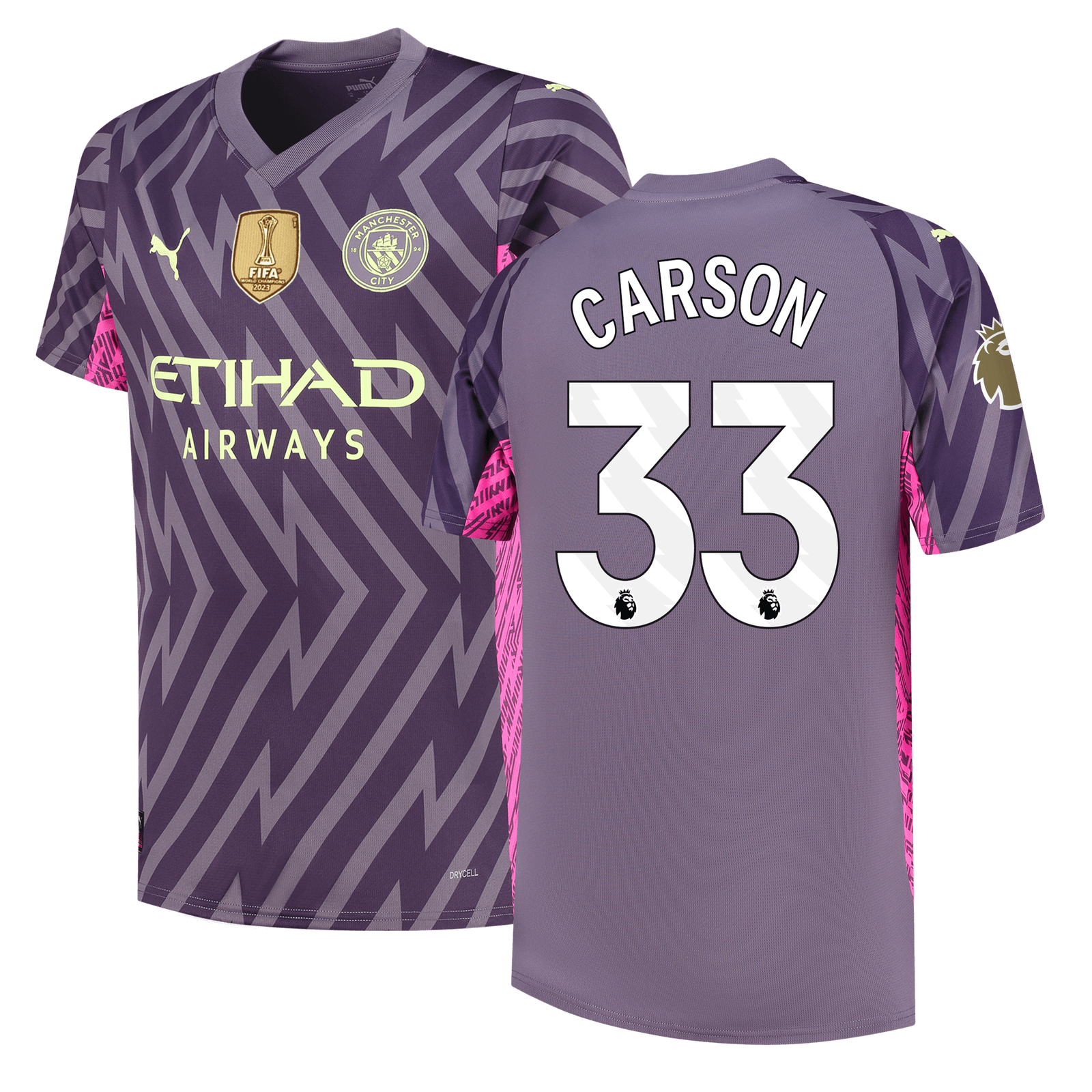 Man city goalkeeper top kit pink