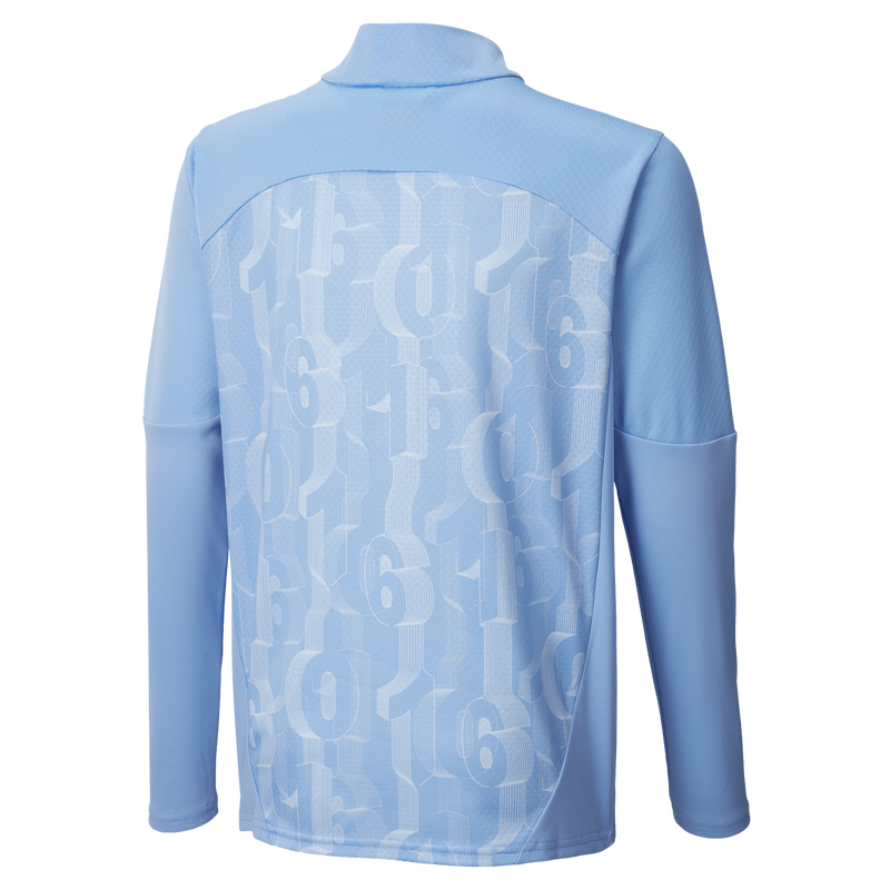 MCFC MW KIDS PREMATCH 1/4 ZIP TOP - team light blue