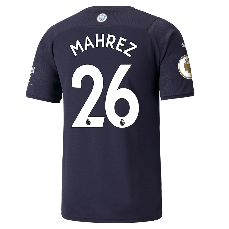 Manchester City 3rd Shirt 21/22 with Riyad Mahrez printing