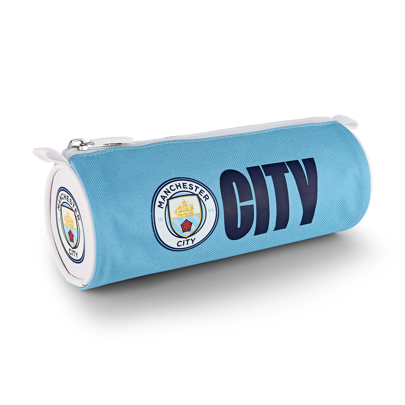 MCFC FW  BARREL PENCIL CASE - blue