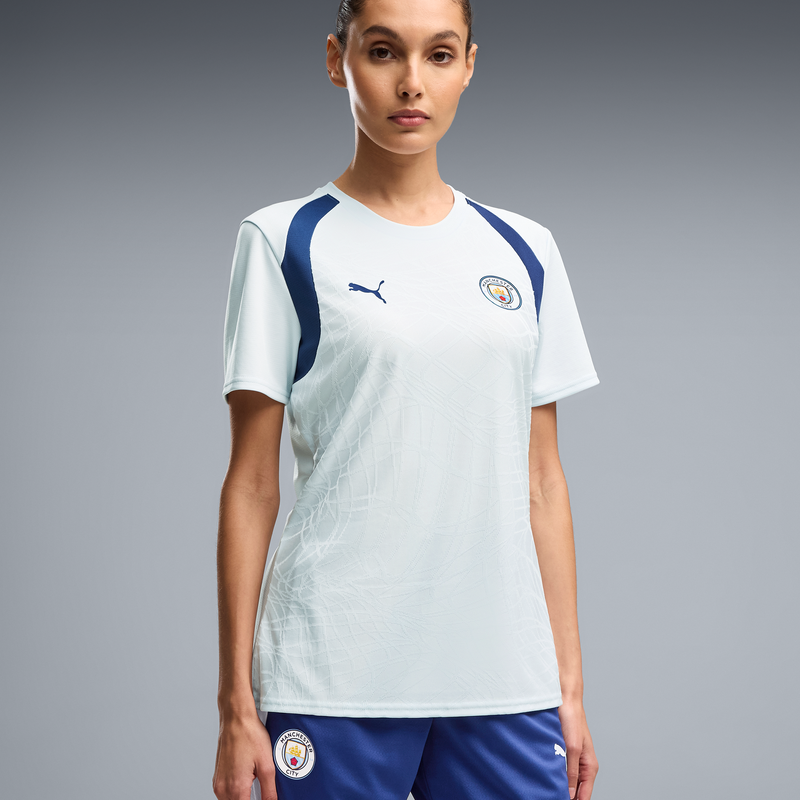 MCFC TR WMNS TRAINING JERSEY - Dewdrop-Blue Jewel