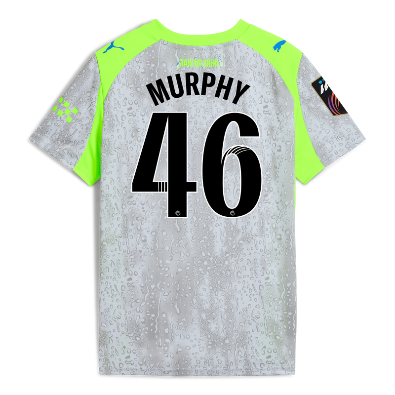 Kids' Man City 3rd Jersey 2025/26 With MURPHY 46 Printing blue unisex - Size 5/6 from polyester  - Official Manchester City FC store