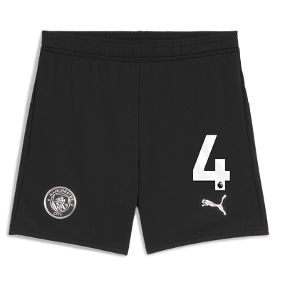Kids' Manchester City Football Shorts 2025/26 with #4