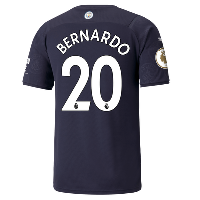 Manchester City 3rd Shirt 21/22 with Bernardo Silva printing
