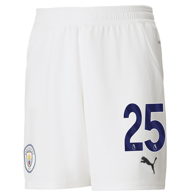 Kids' Manchester City Football Shorts 2024/25 with #25