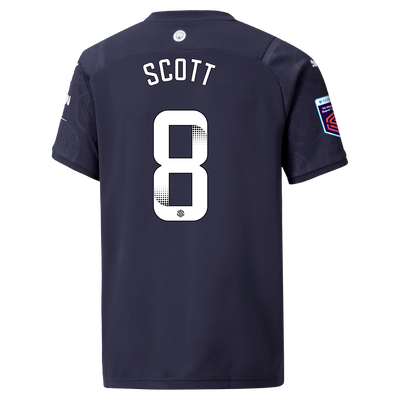 Kids Manchester City 3rd Shirt 21/22 with Jill Scott printing