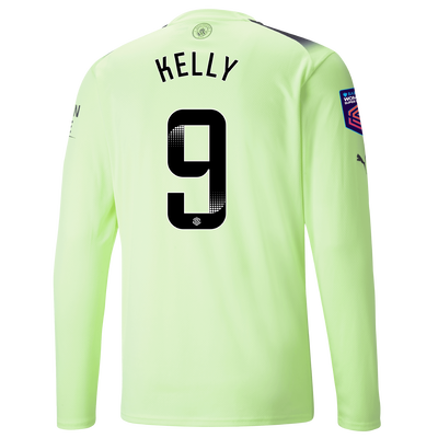 Manchester City Third Jersey 2022/23 long sleeve with KELLY 9 printing
