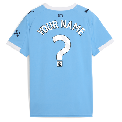 Kinder  Manchester City Heimtrikot 2025/26 mit individuellem Druck