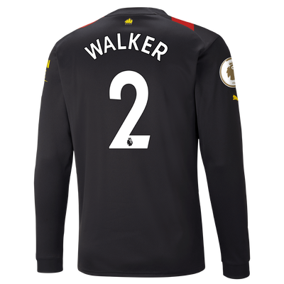 Manchester City Away Jersey 2022/23 long sleeve with WALKER 2 printing