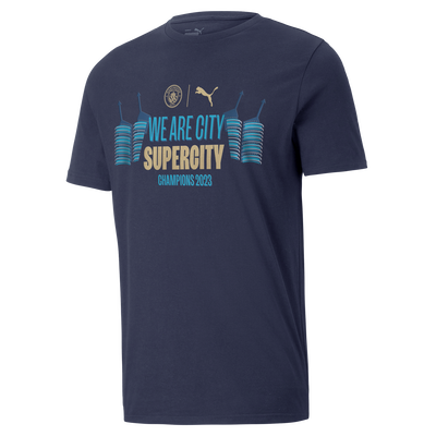 Manchester City x PUMA 2023 Super Cup Sieger T-Shirt