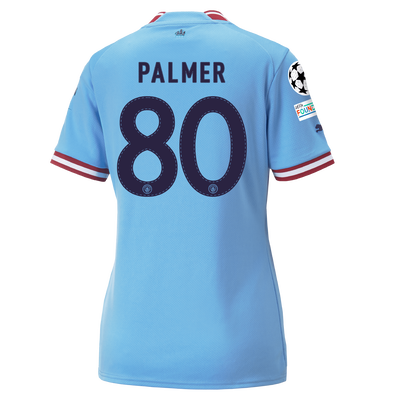 Women's Manchester City Home Jersey 2022/23 with PALMER 80 printing