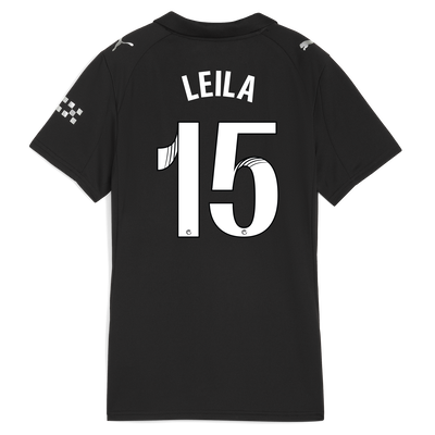 Women's Manchester City Away Jersey 2025/26 With LEILA 15 Printing