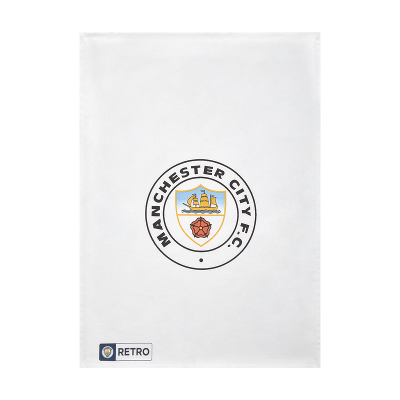 MCFC RETRO DAYS 2PK TEA TOWEL - white