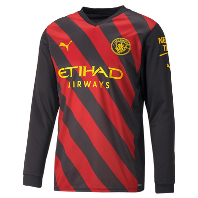 Manchester City uittenue jersey met lange mouwen