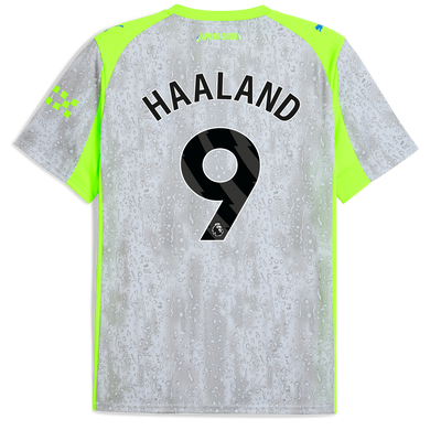 Manchester City 2025/26 Derde Shirt met bedrukking van HAALAND 9 Printing