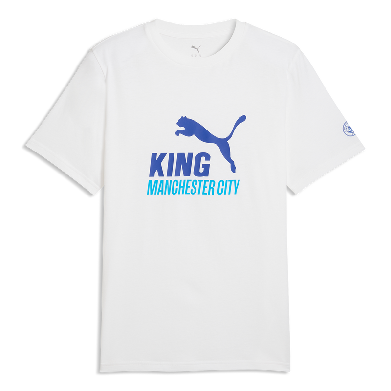 MCFC LW KING LOGO TEE - PUMA White-Speedy Blue