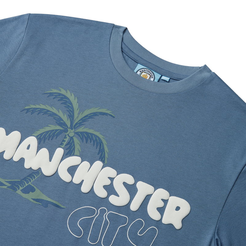 MCFC FW KIDS PALM GRAPHIC TEE - navy