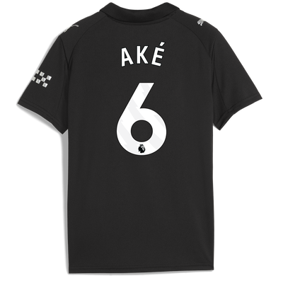 Kids' Manchester City Away Jersey 2025/26 With AKÉ 6 Printing