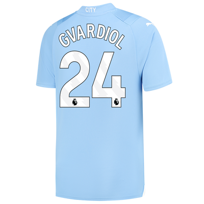 Manchester City Home Jersey 2023/24 with GVARDIOL 24 printing