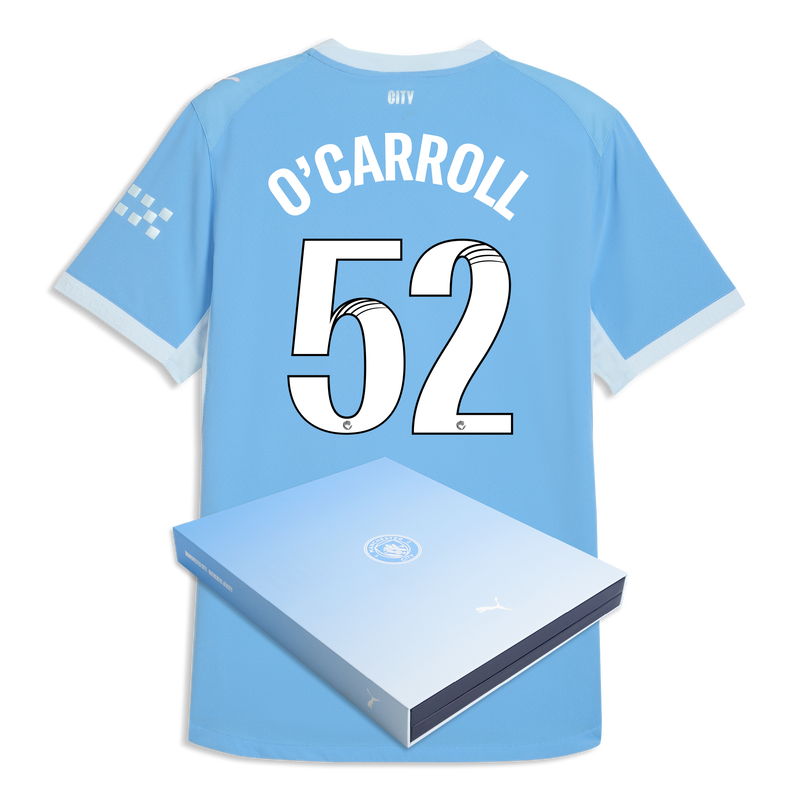 Man City Home Authentic Jersey 2026/27 With O'CARROLL 52 Printing in Gift Box  blue-icy blue - Size M from polyester for males