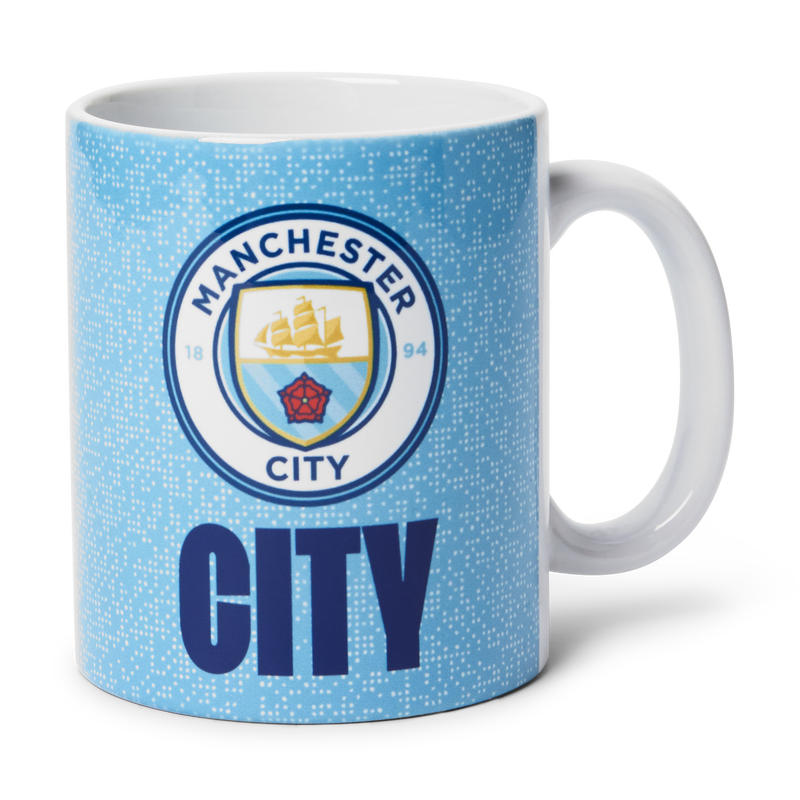 MCFC PIXEL DESIGN MUG - blue