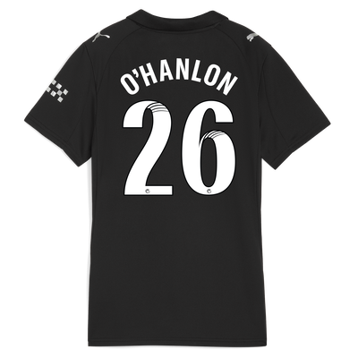 Women's Manchester City Away Jersey 2025/26 With O'HANLON 26 Printing