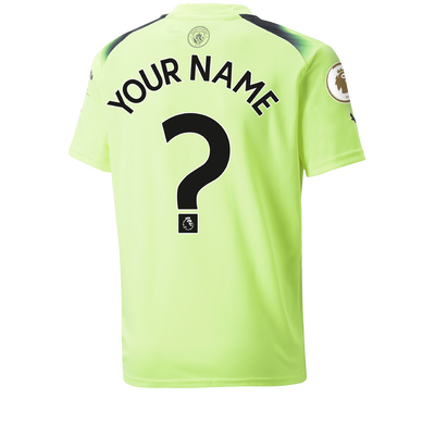 Camiseta Niño 3ª Equipación Manchester City 2022/23 con estampado personalizada