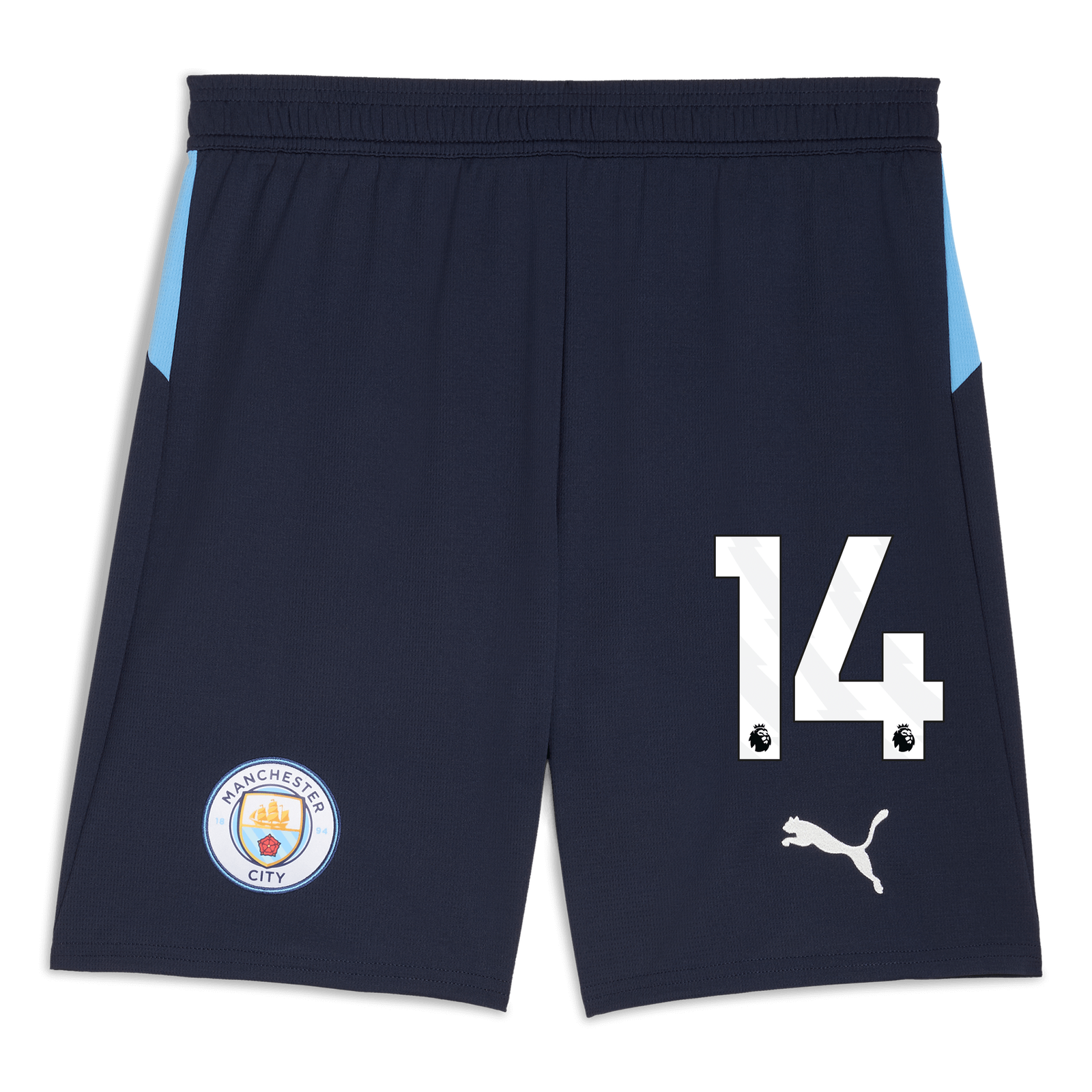 Pantaloncini da calcio Manchester City 2025/26 con numero #14