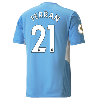 Manchester City Home Shirt 21/22 with Ferran Torres printing