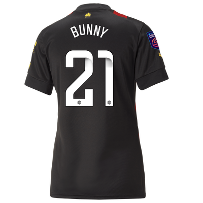 Women's Manchester City Away Jersey 2022/23 with BUNNY 21 printing
