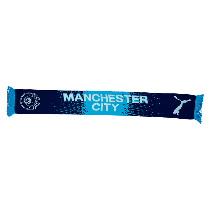 MCFC FW NAVY FADE CREST SCARF - navy