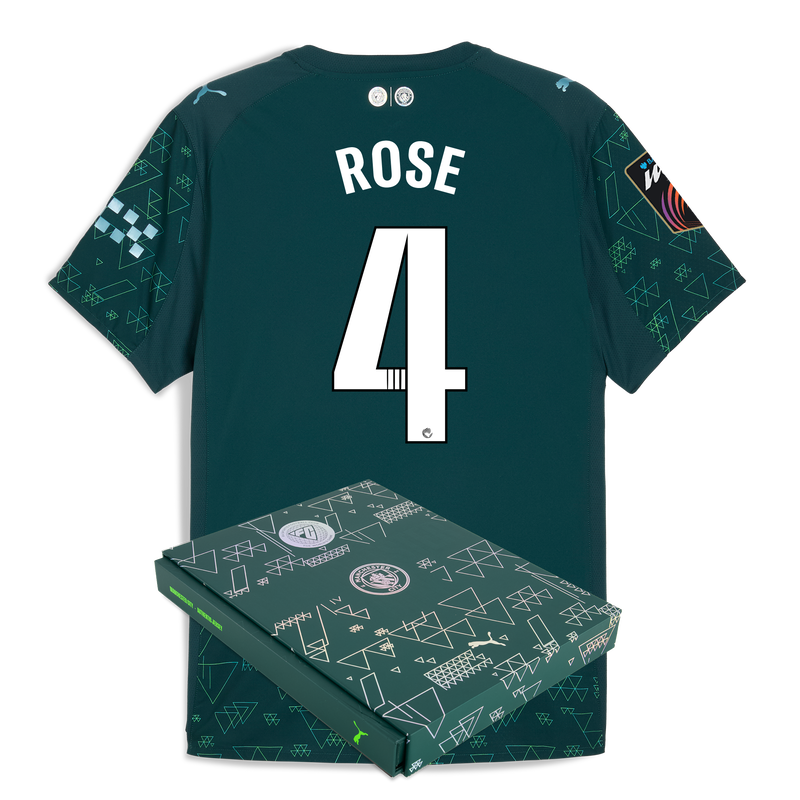 Man City EA SPORTS FC Authentic Jersey 2025/26 With ROSE 4 Printing in Gift Box green - Size 3XL from polyester for males