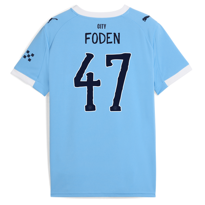 マンチェスター・シティ 2025/26 キッズ ホームユニフォーム（ FODEN 47プリント付き）