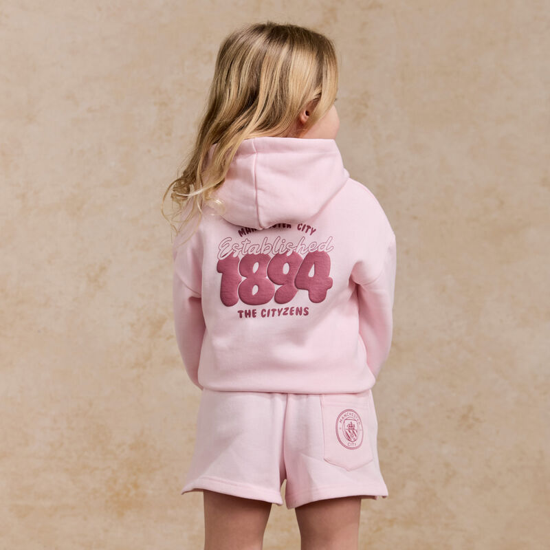MCFC FW GIRLS BUBBLE TEXT SHORT - pink