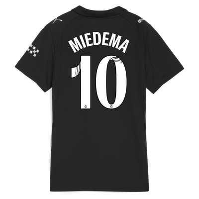 Women's Manchester City Away Jersey 2025/26 With MIEDEMA 10 Printing