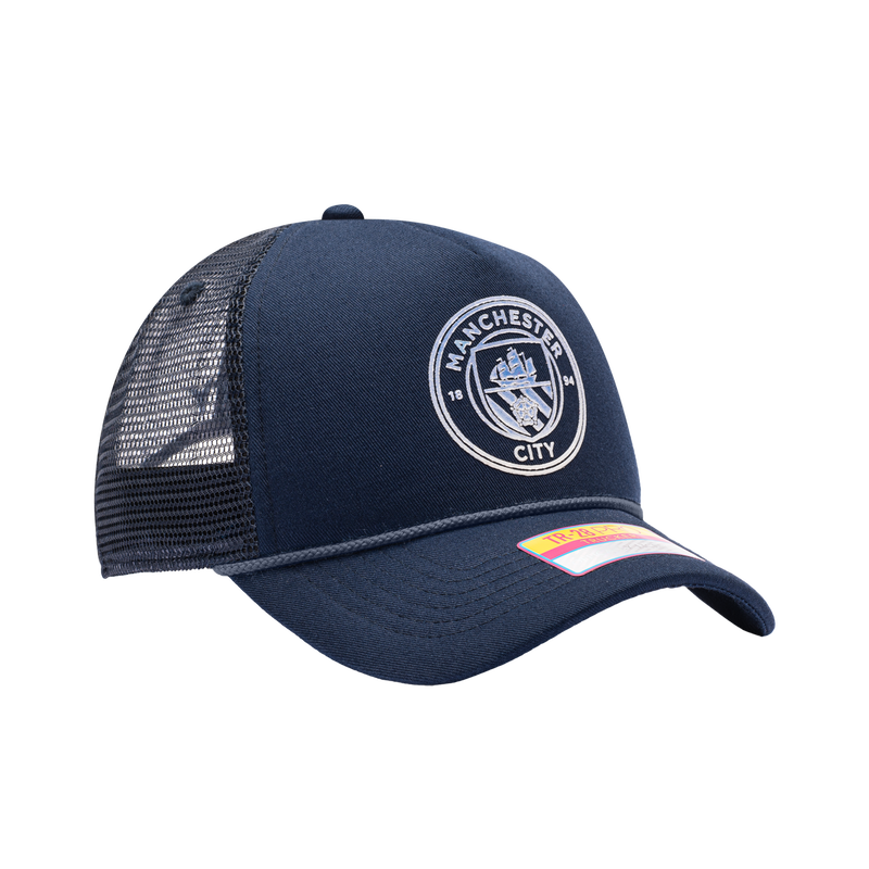 MCFC FW LOGO TRUCKER CAP - navy
