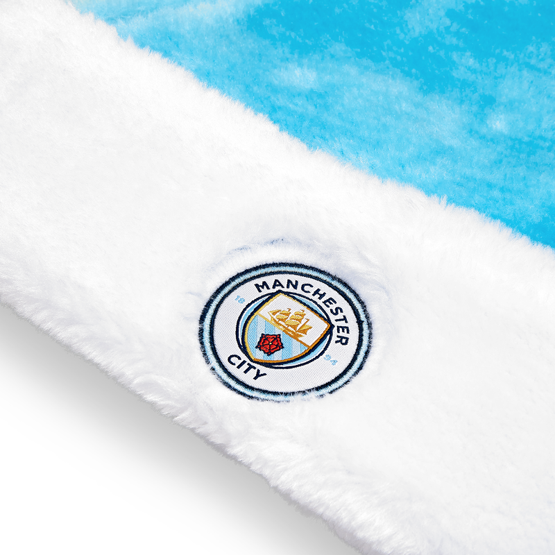 MCFC DELUXE SANTA HAT - blue