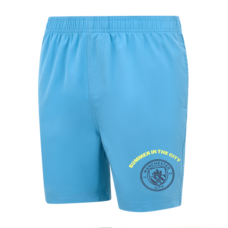 MCFC KIDS SWIM SHORT - electric blue