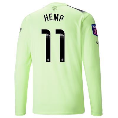 Manchester City Third Jersey 2022/23 long sleeve with HEMP 11 printing